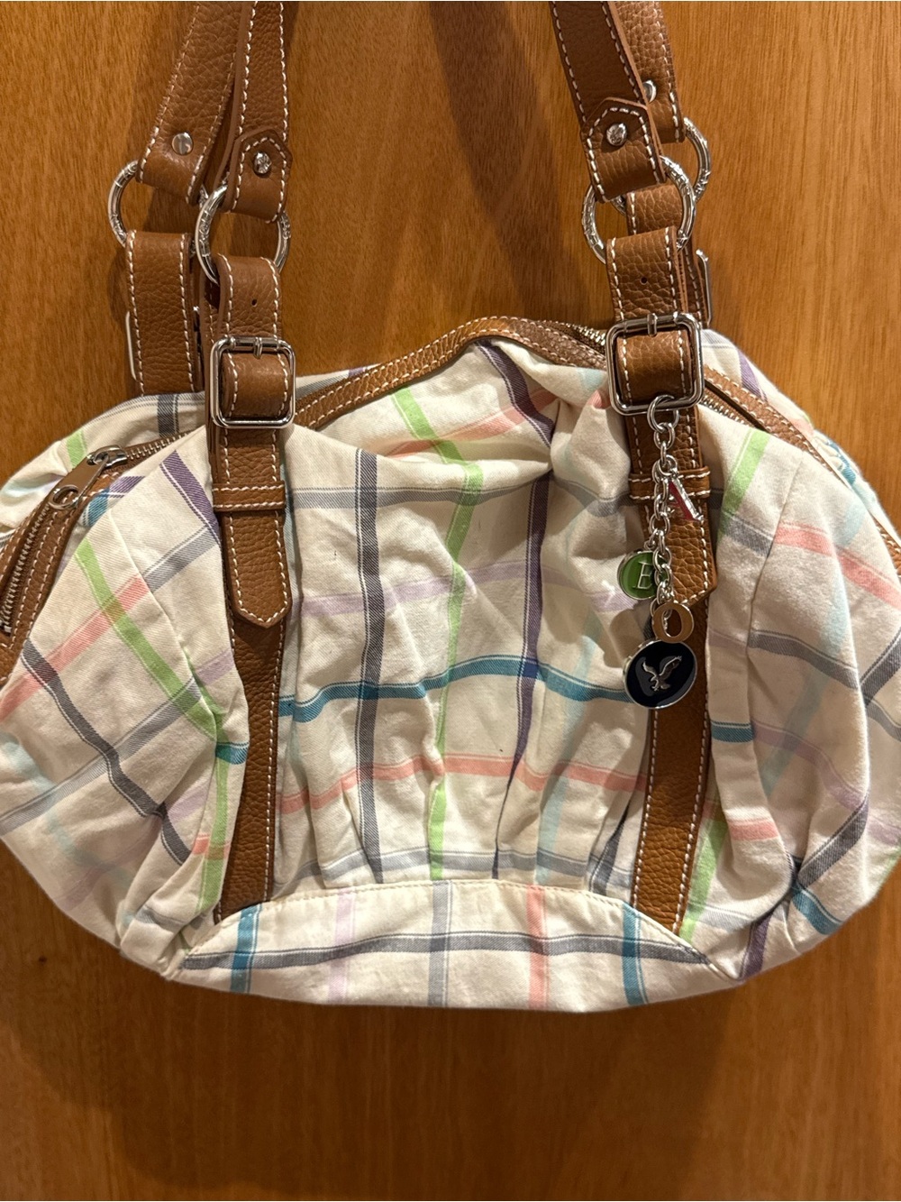 American Eagle cute plaid purse